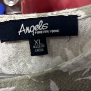 Angels Women's Blouse - Cream and White